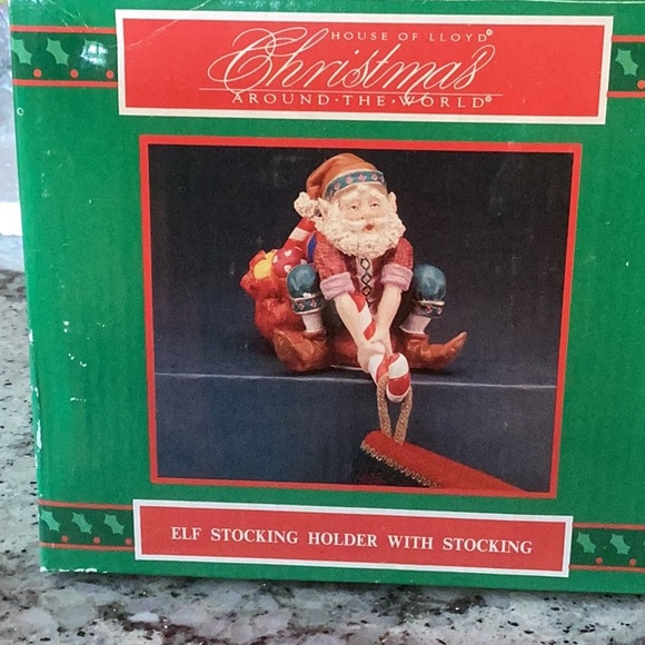 Christmas around the world Elf stocking holder with stocking - Picture 7 of 7